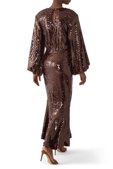 Sequinned Maxi Dress